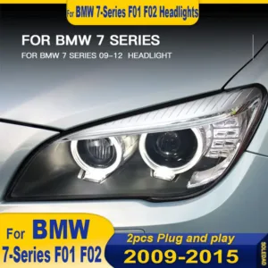 1 pair Car Head Lamp For BMW 7 Series F01 F02 2009-2015 Upgrade Modified to New Dynamic Turn Signal Car LED Headlight Assembly